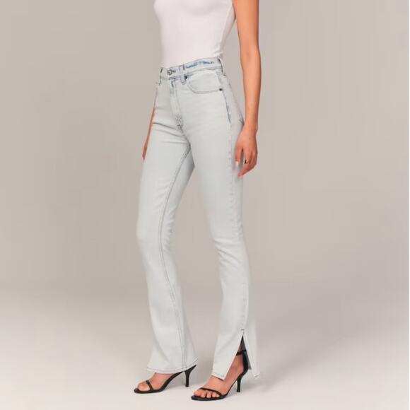 Abercrombie & Fitch Denim - Abercrombie & Fitch Curve Love The Slim Straight Ultra High Rise Jeans 26/ 2 S